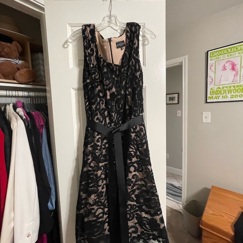 Betsy Adam formal dress with lining and tule
